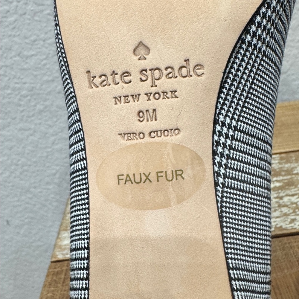 Kate Spade Carine Princess Of Wales Houndstooth Pump Size 9 NEW - Picture 7 of 8